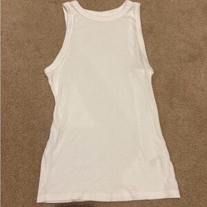a.n.a Women's White Ribbed Tank